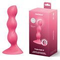 Satisfyer Triple Ball-R Beaded & Weighted Dildo – Red (18 cm, Body-Safe Silicone, USB Rechargeable)