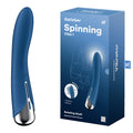Satisfyer Spinning Vibe 1 - Blue USB Rechargeable Rotating Vibrator (17.8 cm)