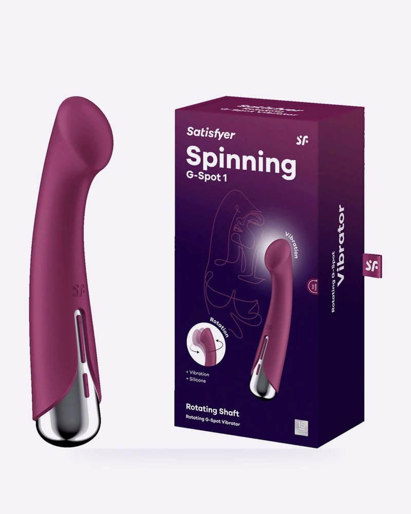 Satisfyer Spinning G-Spot Vibrator - Red, 16.5 cm, USB Rechargeable