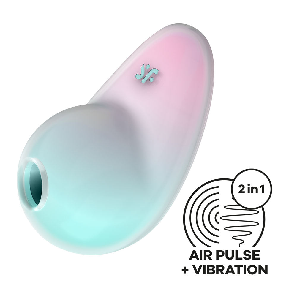 Satisfyer Pixie Dust - Mint/Pink USB Rechargeable Air Pulse Vibrator