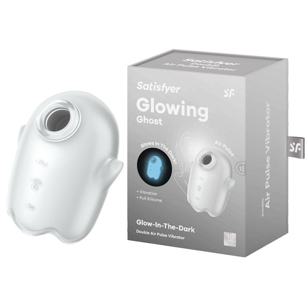 Satisfyer Air Pulsation Premium – Glow In The Dark – USB Rechargeable – White