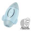 Satisfyer Mission Control - Blue USB Rechargeable Air Pulse Vibrator