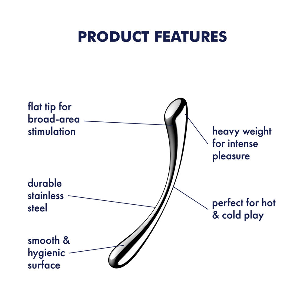 Satisfyer Dongs – Chrome Steel – 24 cm