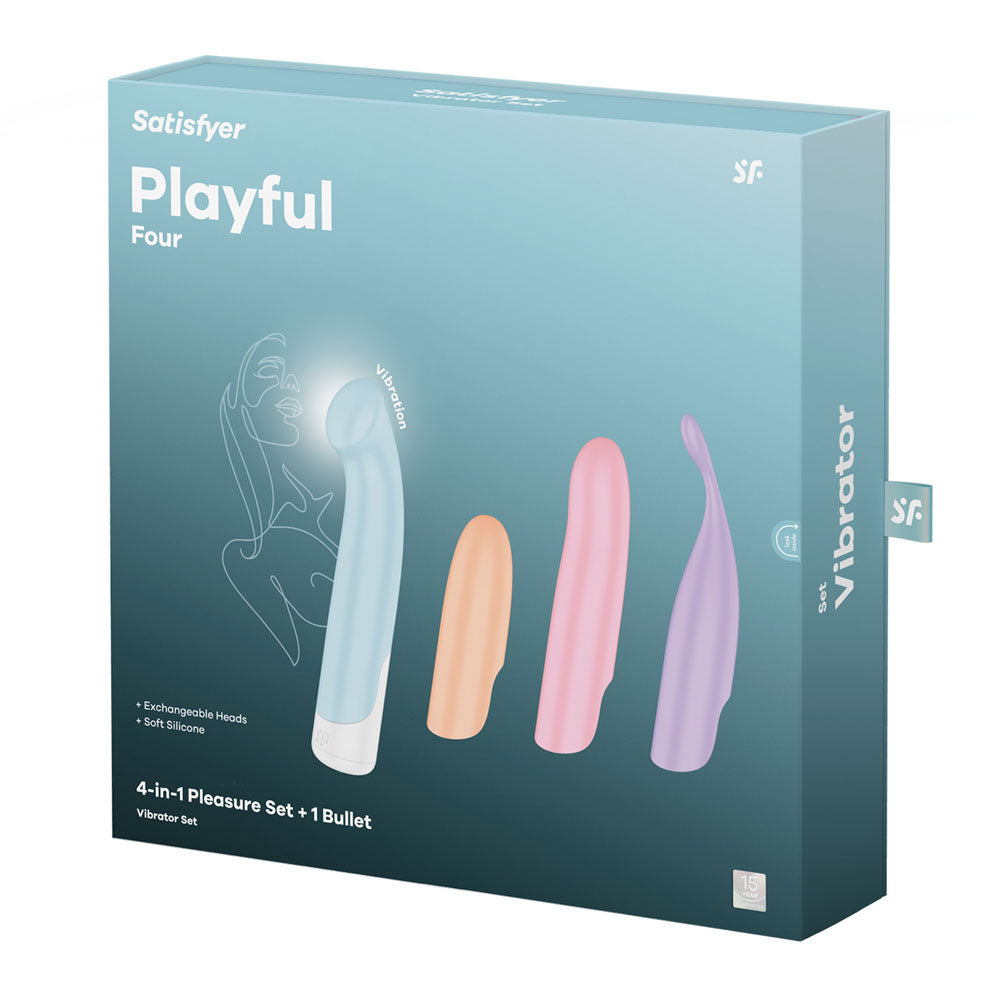 Satisfyer Vibrator – USB Rechargeable, Body-Safe Silicone – Multi-Colour