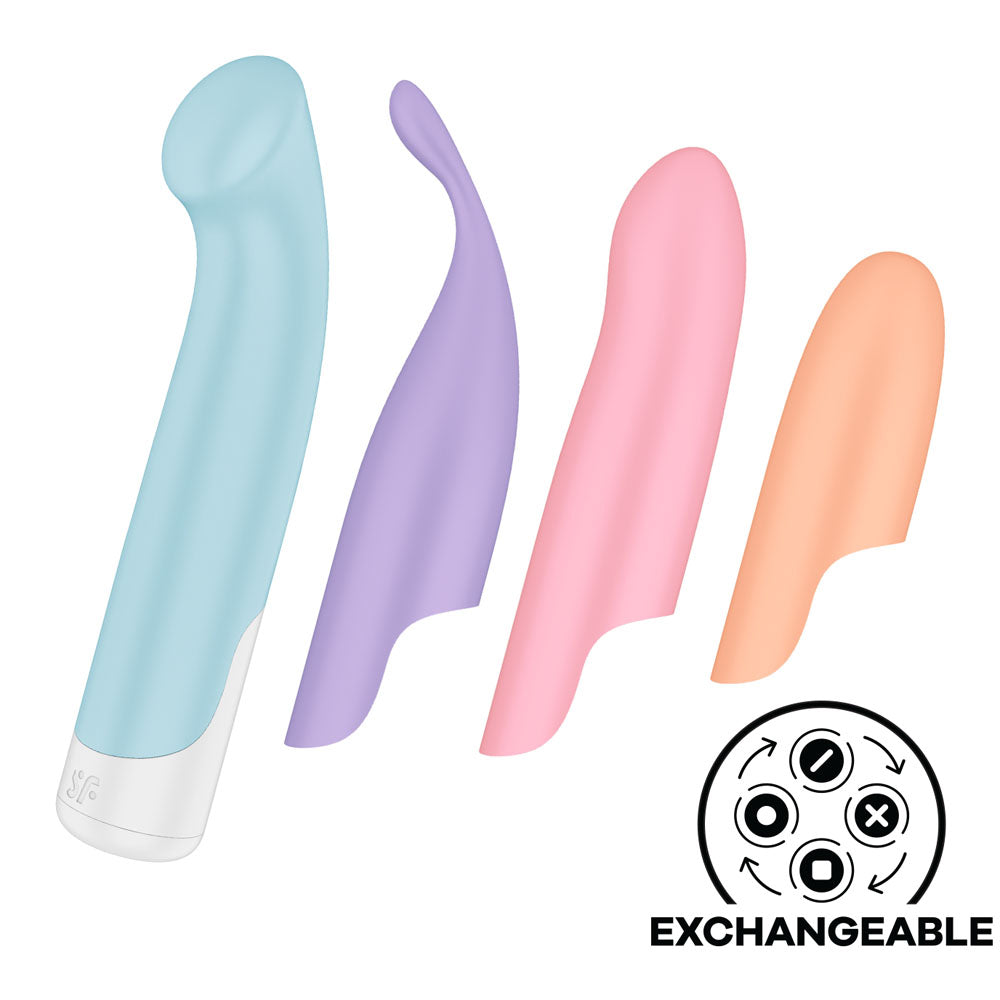 Satisfyer Vibrator – USB Rechargeable, Body-Safe Silicone – Multi-Colour