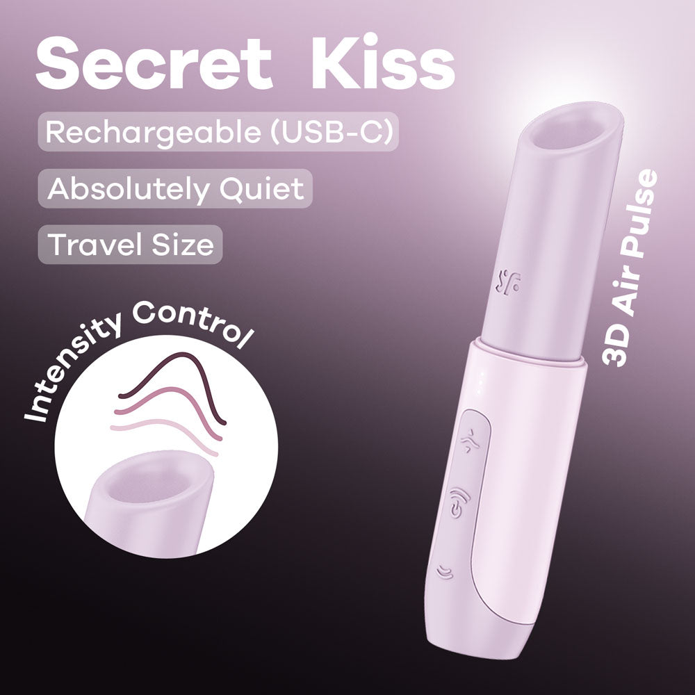 Satisfyer Secret Kiss Lilac - USB Rechargeable Air Pulse Stimulator