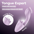Satisfyer Vibrator – USB Rechargeable, Body-Safe Silicone – Violet – 18 cm