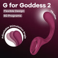 Satisfyer Vibrator – Rechargeable, Body-Safe Silicone – Wine Red – 18.8 cm