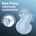 Satisfyer Air Pulsation Stimulator – Rechargeable, Body-Safe Silicone – Baby Blue