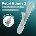 Satisfyer Vibrator – USB-C Rechargeable, Body-Safe Silicone – Green – 21.5 cm