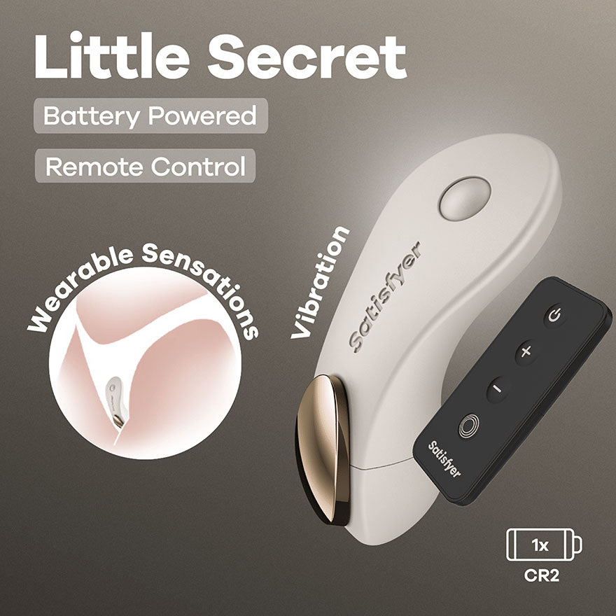 Satisfyer Panty Vibrator – Remote-Controlled, Body-Safe Silicone – Beige