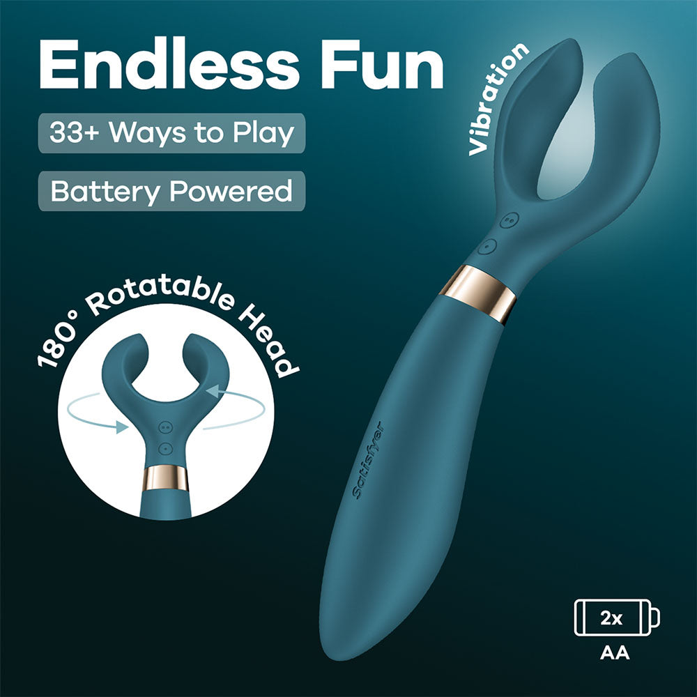 Satisfyer Stimulator – Battery Operated – Green – 23.5 cm