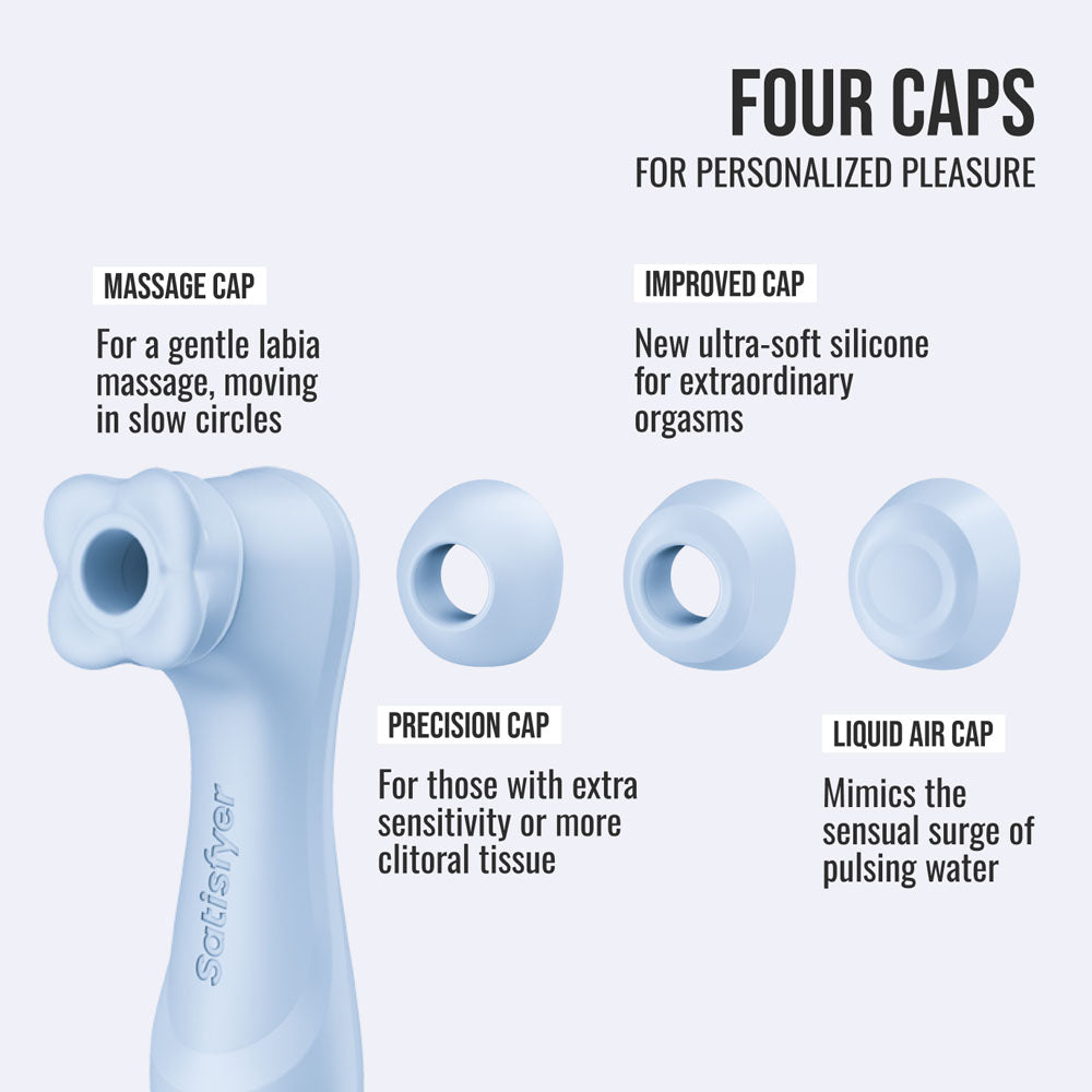 Satisfyer Pro 2 Generation 4 air pulse clitoral stimulator in Serene Blue – image 3