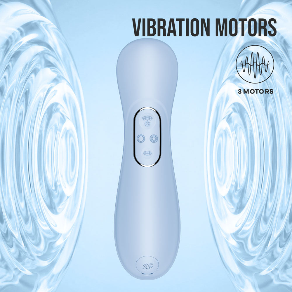 Satisfyer Pro 2 Generation 4 air pulse clitoral stimulator in Serene Blue – image 7