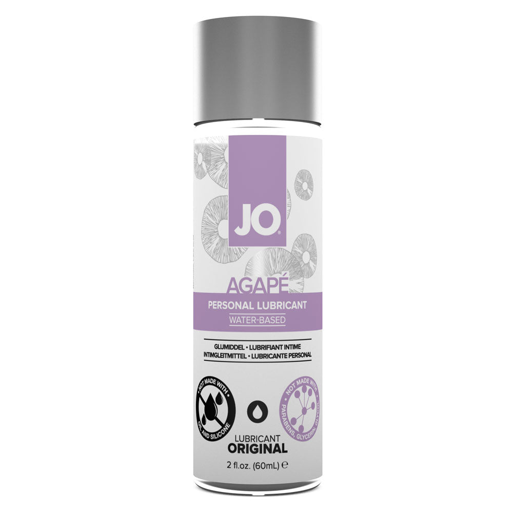 JO Agape Original Water-Based Lubricant – 60 mL – Gentle Formula for Sensitive Skin, Perfect for All Bodies