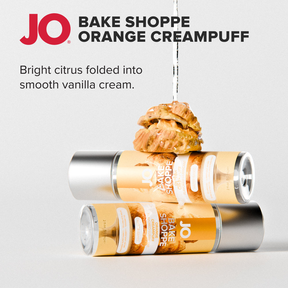 JO Bake Shoppe Orange Creampuff Flavoured Lubricant – Water-Based – 60 ml