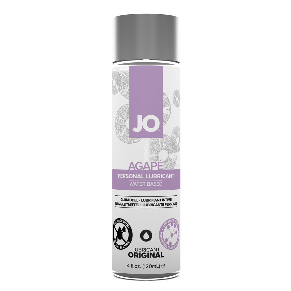 JO Agape Original Water-Based Lubricant - 120 mL - Gentle Formula for Sensitive Skin - Ideal for Enhanced Comfort and Pleasure