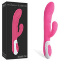 Adam & Eve Warming Rabbit Vibrator - Pink, 8.5'' USB Rechargeable