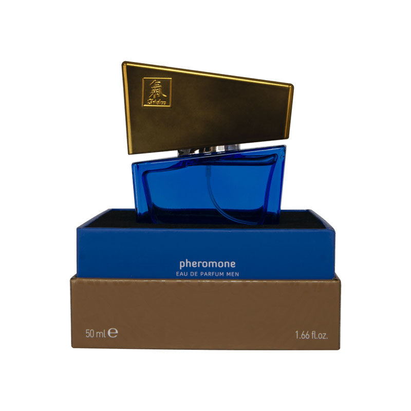 Shiatsu Dark Blue Pheromone Eau de Parfum for Men - 50ml