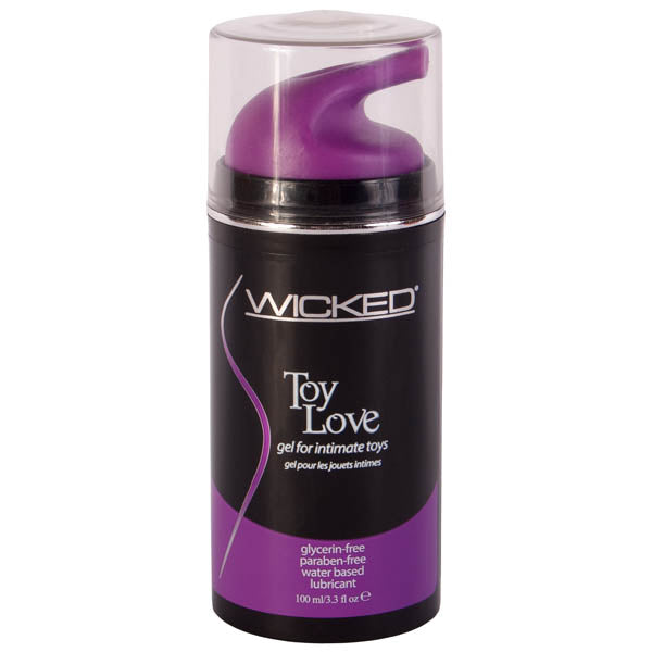 Wicked Toy Love - Glycerin-Free Water-Based Personal Lubricant - 100 ml (3.3 oz) for Enhanced Intimacy and Comfort