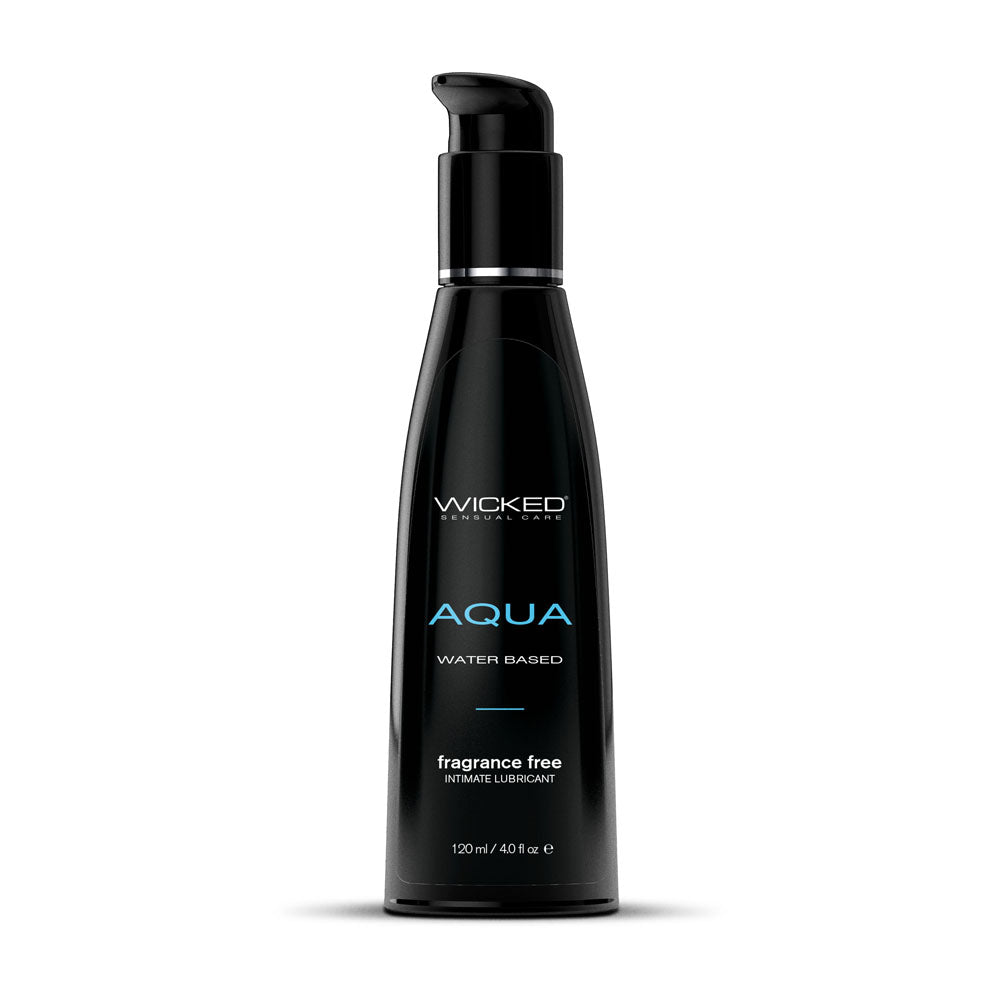 Wicked Aqua - Premium Water-Based Lubricant - 120 ml (4 oz) - Body-Safe and Gentle Formula