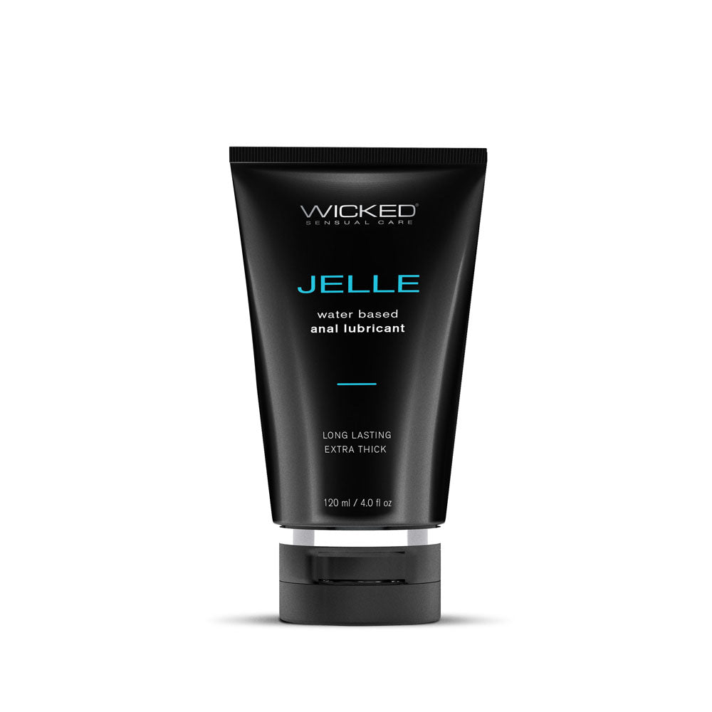 Wicked Jelle - Body-Safe Water-Based Anal Lubricant - 120 ml (4 oz) for Enhanced Comfort and Pleasure