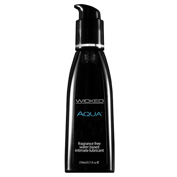 Wicked Aqua - Premium Water-Based Lubricant - 250 ml (8.5 oz) Bottle for Enhanced Comfort and Pleasure