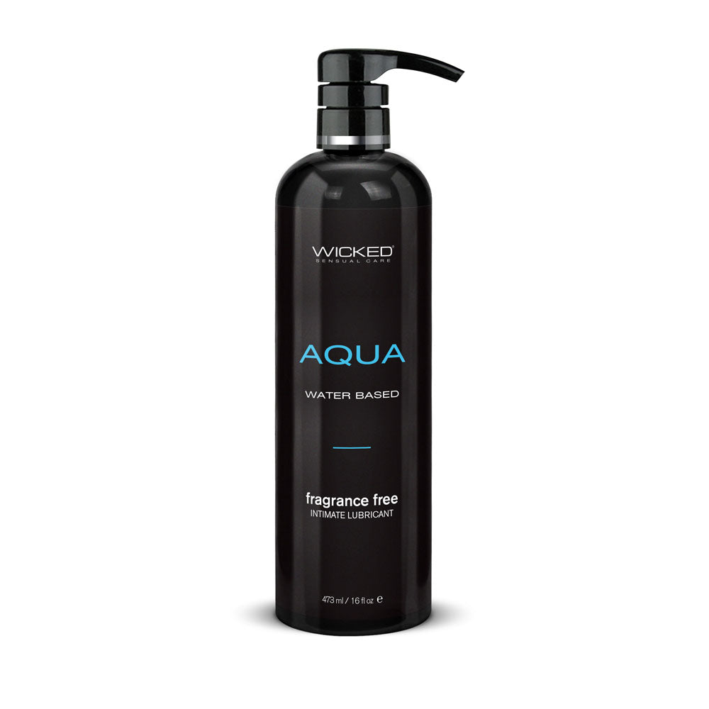 Wicked Aqua - Premium Water-Based Personal Lubricant - 476 ml (16 oz) for Enhanced Comfort and Pleasure
