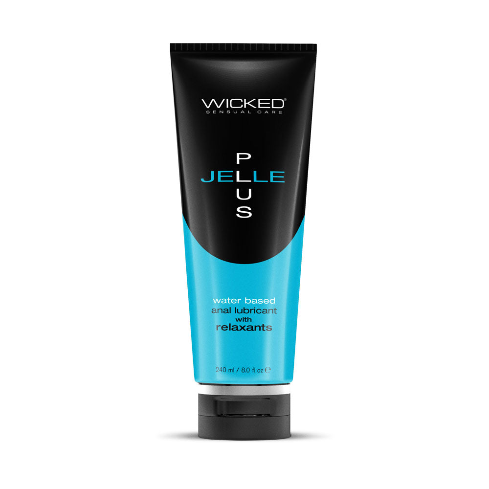 Wicked Jelle Plus - Premium Water-Based Anal Lubricant for Comfort and Relaxation - 240 ml Bottle