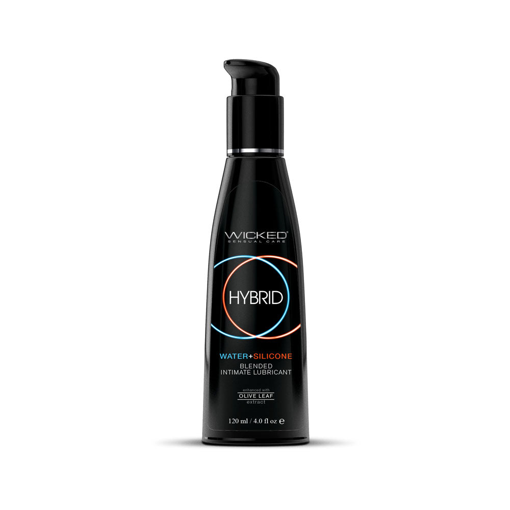 Wicked Hybrid Water & Silicone Blended Personal Lubricant – 120 ml Bottle (Body-Safe, Long-Lasting, Ultra-Smooth)