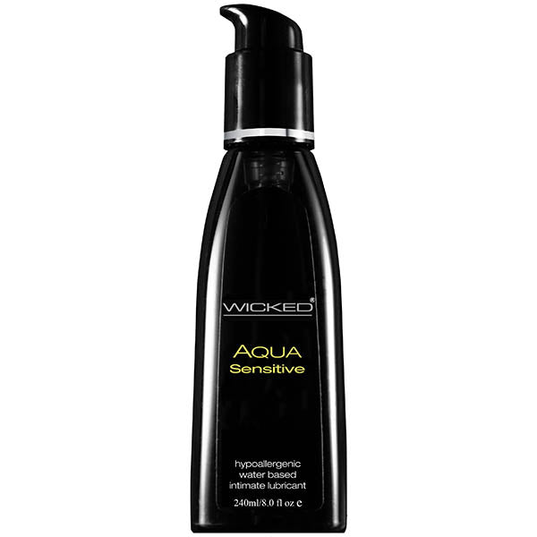 Wicked Aqua Sensitive Water-Based Lubricant – 240 ml (8 oz) Bottle for Enhanced Comfort and Pleasure