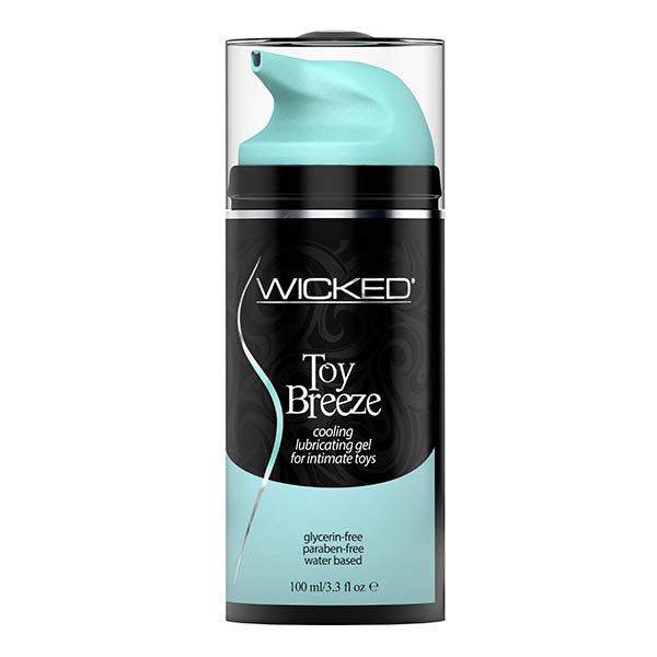 Wicked Toy Breeze - Cooling Glycerin-Free Water-Based Lubricant - 100 ml (3.3 oz) Eco-Friendly Bottle