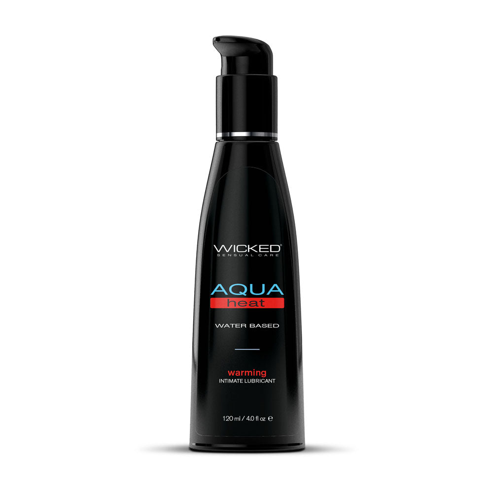 Wicked Aqua Heat - Body-Safe Warming Water-Based Lubricant - 120 ml (4 oz) for Enhanced Intimacy