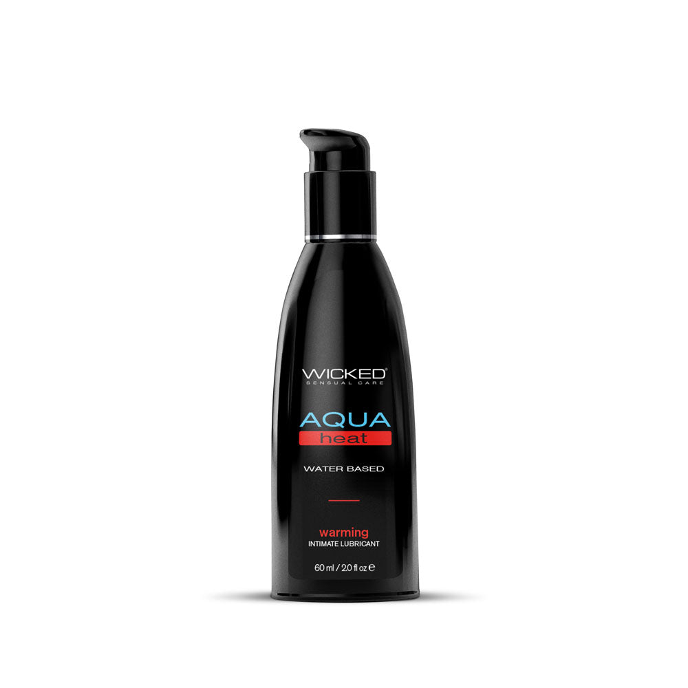 Wicked Aqua Heat - Body-Safe Warming Water-Based Lubricant - 60 ml (2 oz) for Enhanced Intimacy