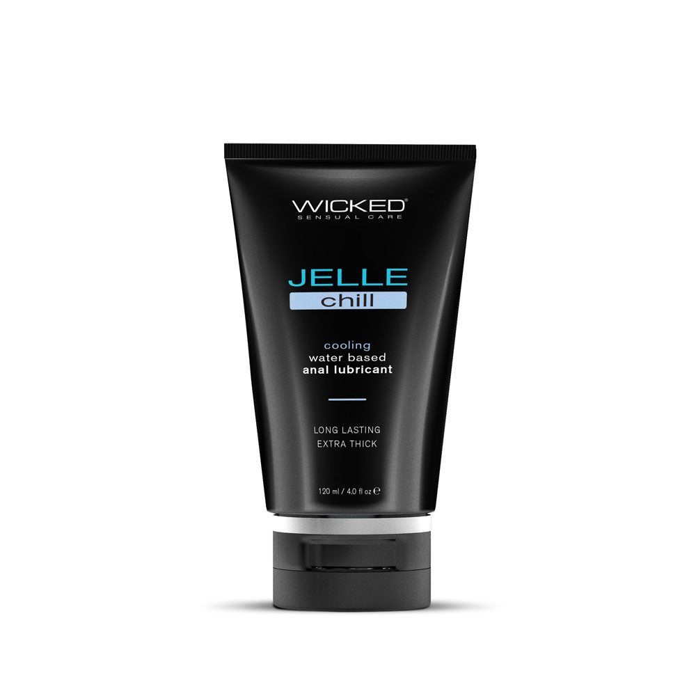 Wicked Jelle Chill - Soothing Cooling Water-Based Anal Lubricant - 120 ml (4 oz) Bottle