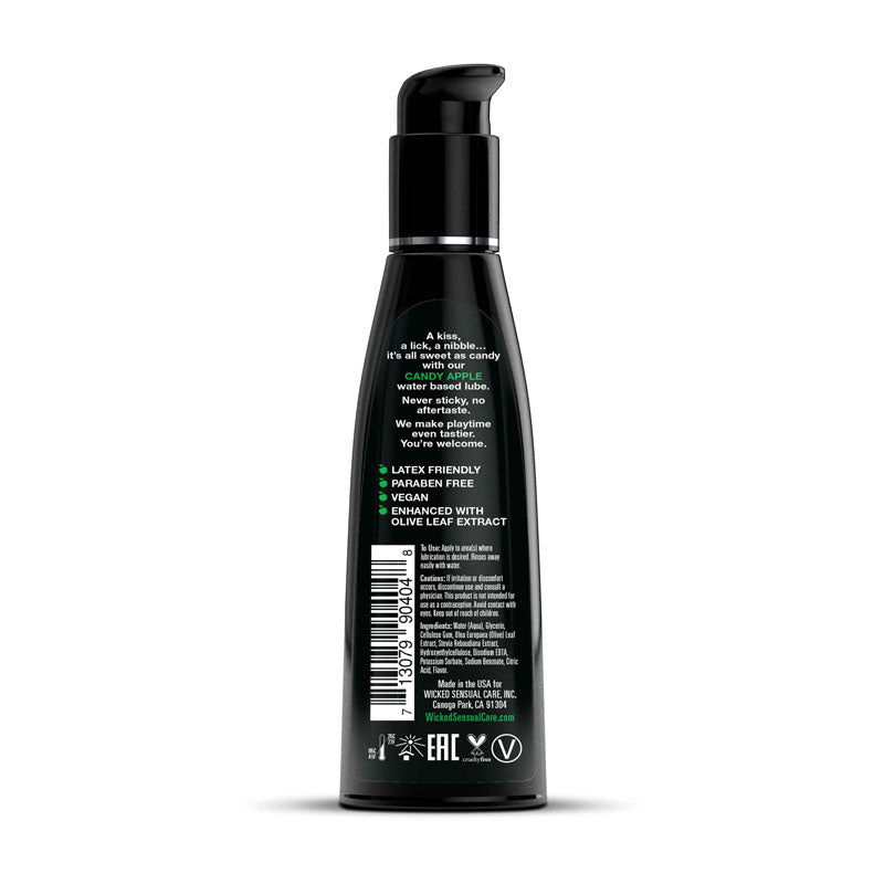 Black bottle with text on a white background