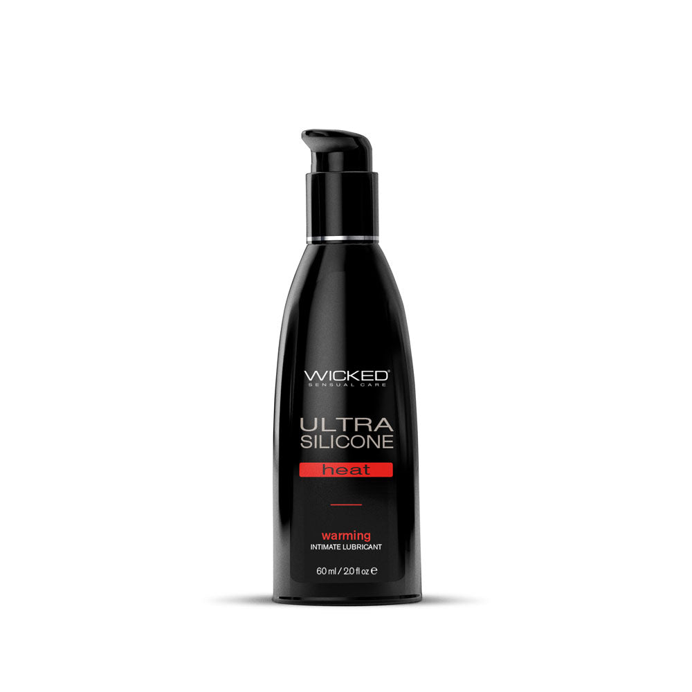 Wicked Ultra Heat - Body-Safe Warming Silicone Lubricant - 60 ml (2 oz) Bottle for Enhanced Intimacy