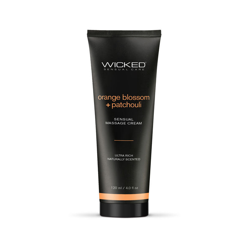 Wicked Orange Blossom & Patchouli Body-Safe Sensual Massage Cream – 120 ml Tube for Relaxation and Wellness