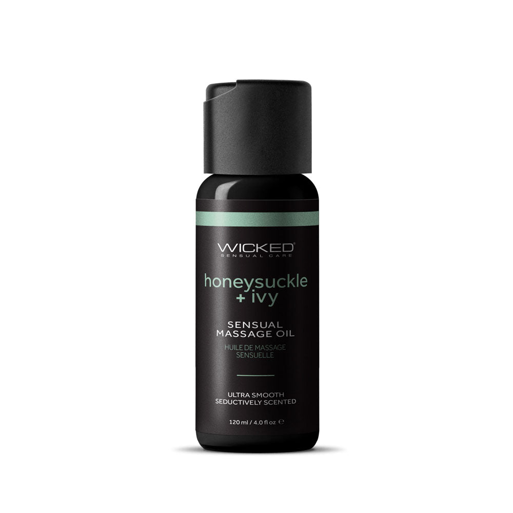 Wicked Sensual Massage Oil – Honeysuckle and Ivy Scent – 120 ml Tube