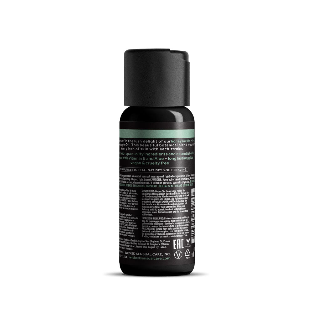 Wicked Sensual Massage Oil – Honeysuckle and Ivy Scent – 120 ml Tube