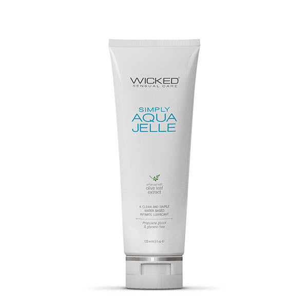 Wicked Simply Aqua Jelle – Premium Water-Based Anal Lubricant for Enhanced Pleasure – 120 ml (4 oz) Bottle
