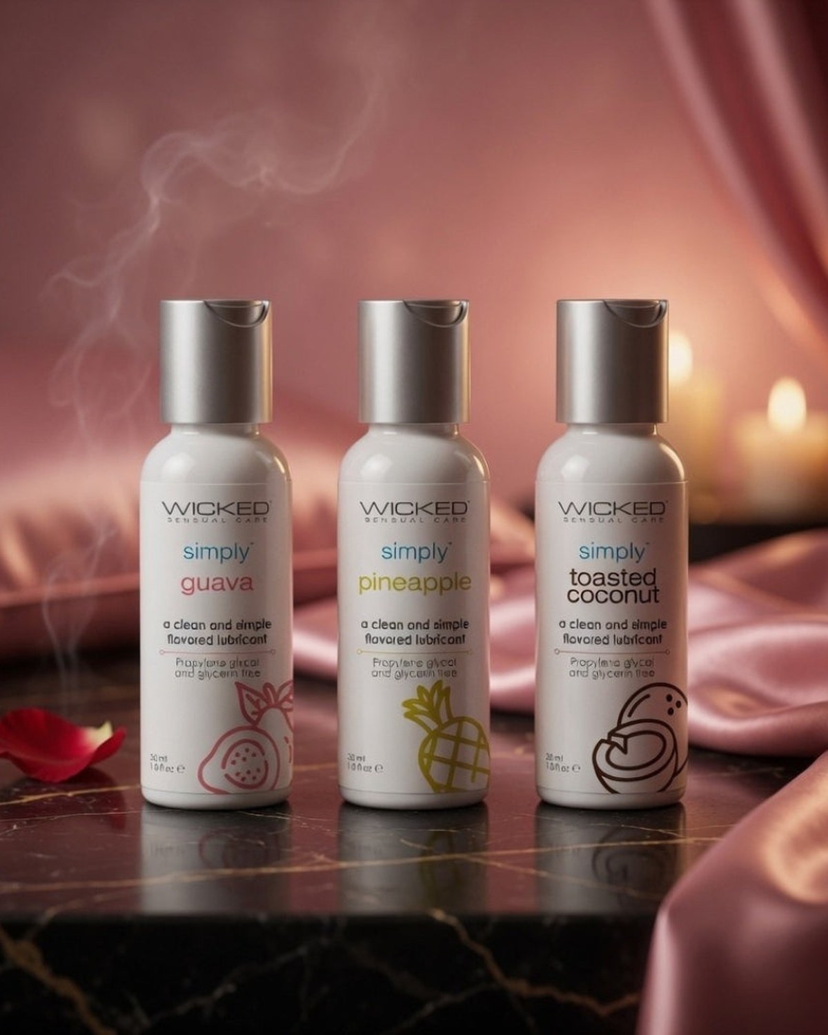 Wicked Simply Tropical Trio Flavoured Lubes