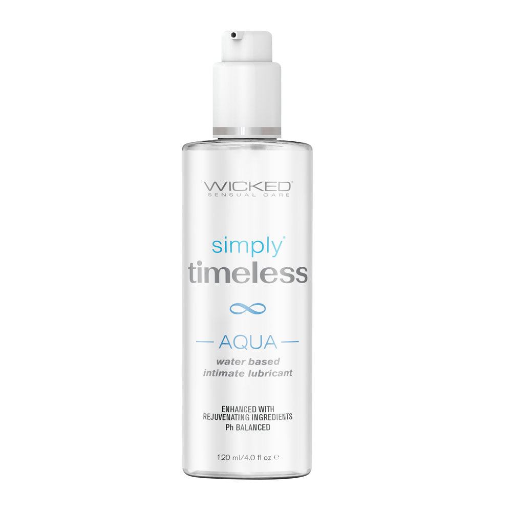 Wicked Simply Timeless Aqua - 120 ml (4 oz) Water-Based Lubricant for Enhanced Intimacy and Comfort
