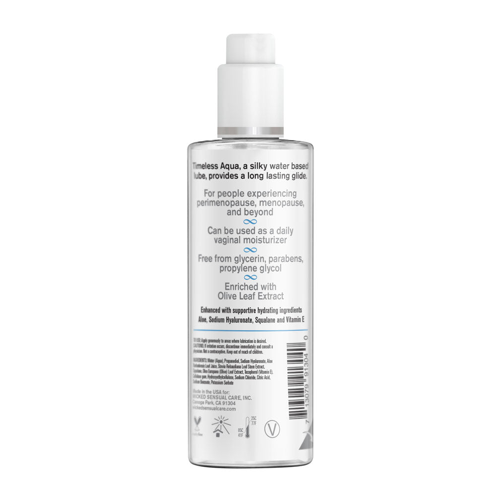 Wicked Simply Timeless Aqua - 120 ml (4 oz) Water-Based Lubricant for Enhanced Intimacy and Comfort