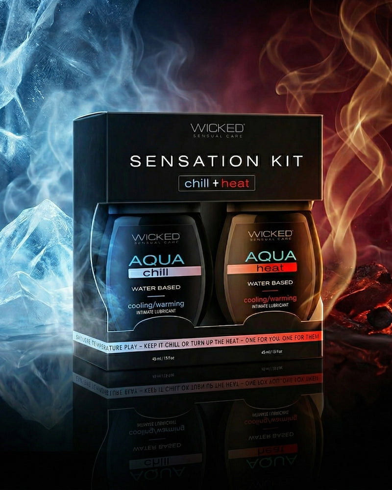 Wicked Sensation Kit – Aqua Heat & Aqua Chill Lubes – 2 Pack