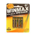 Winmax Premium AAA Super Alkaline Batteries - Long-Lasting Power - 4 Pack