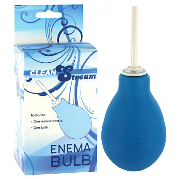 Cleanstream Body-Safe Enema Bulb - Blue Douche (Easy-to-Use, Hygienic, Portable)