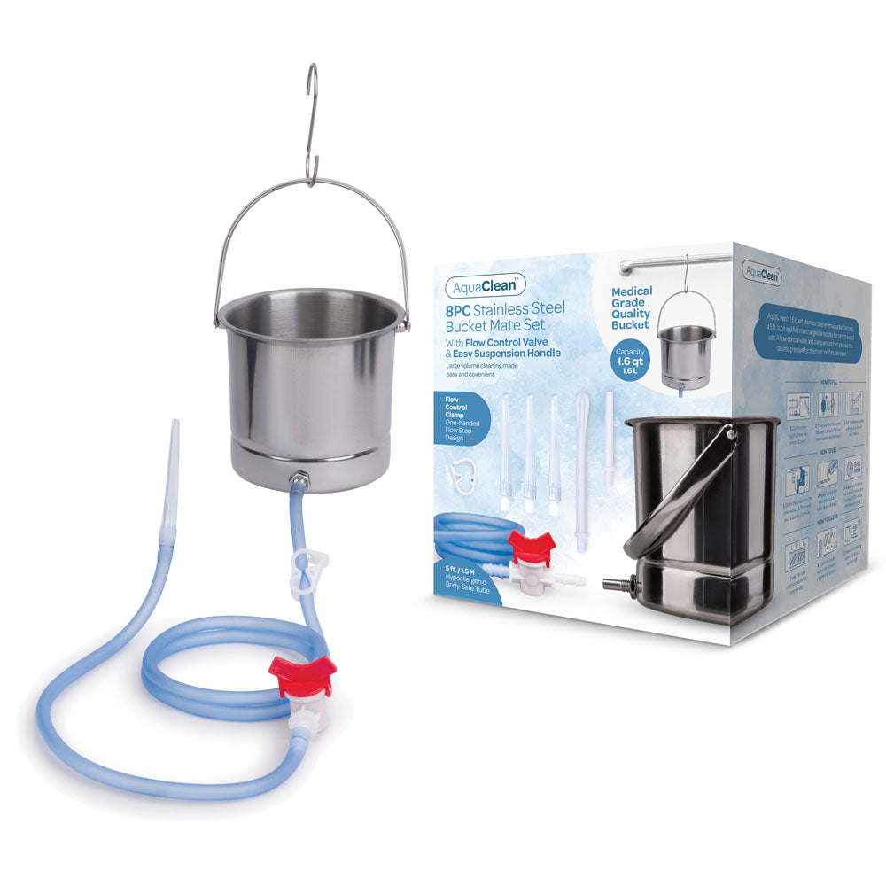 AquaClean Health Care Cleansing Kit – 8 Piece Set – Stainless Steel