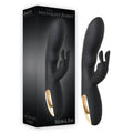 Adam & Eve The Midnight Rabbit Vibrator - Black (8 inches, 20.3 cm, Body-Safe Silicone, Dual Stimulation)