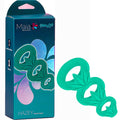 Maia HAZEY - Set of 3 Body-Safe Silicone Green Pot Leaf Cock Rings (Unisex, Flexible Design)